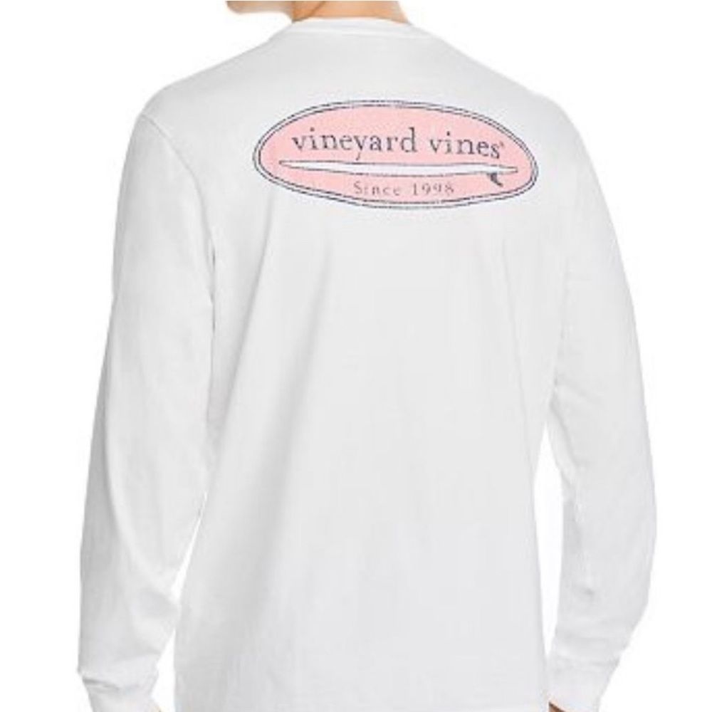 Vineyard Vines Surfboard Logo Long-Sleeve Pocket Tee
